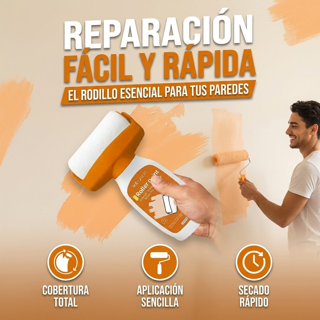 🏠 Rodillo Reparador de Paredes 2 en 1