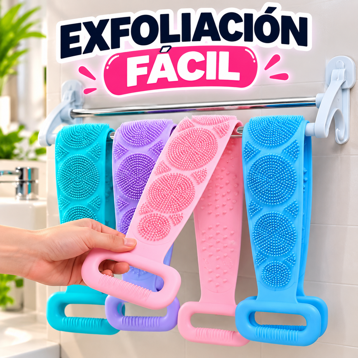 Silicona exfoliante de baño