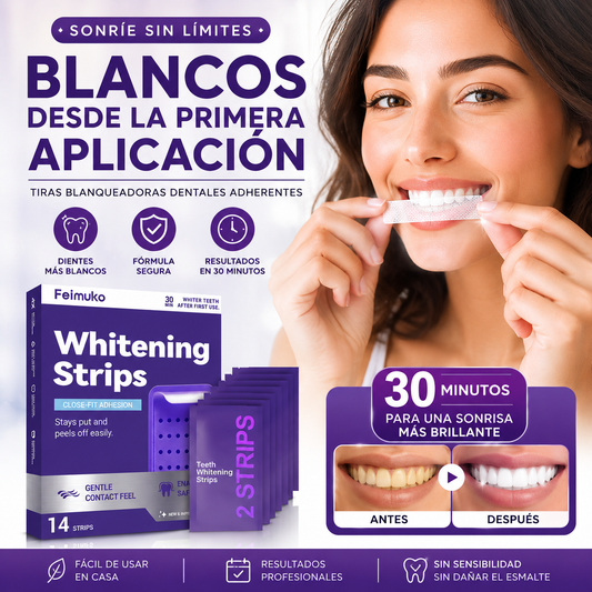 🦷 Whitening Strips™ – Tiras Blanqueadoras Dentales Profesionales