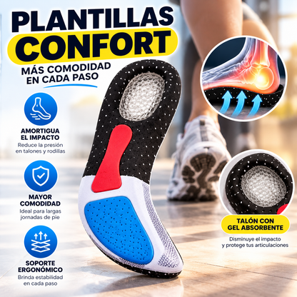 PLANTILLAS GEL ORTOPÉDICAS AJUSTABLES