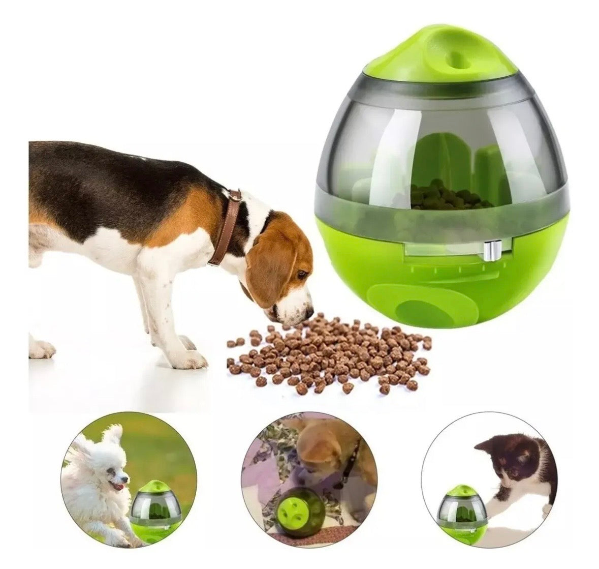 Huevo Dispensador Comida De Perros y Gatos